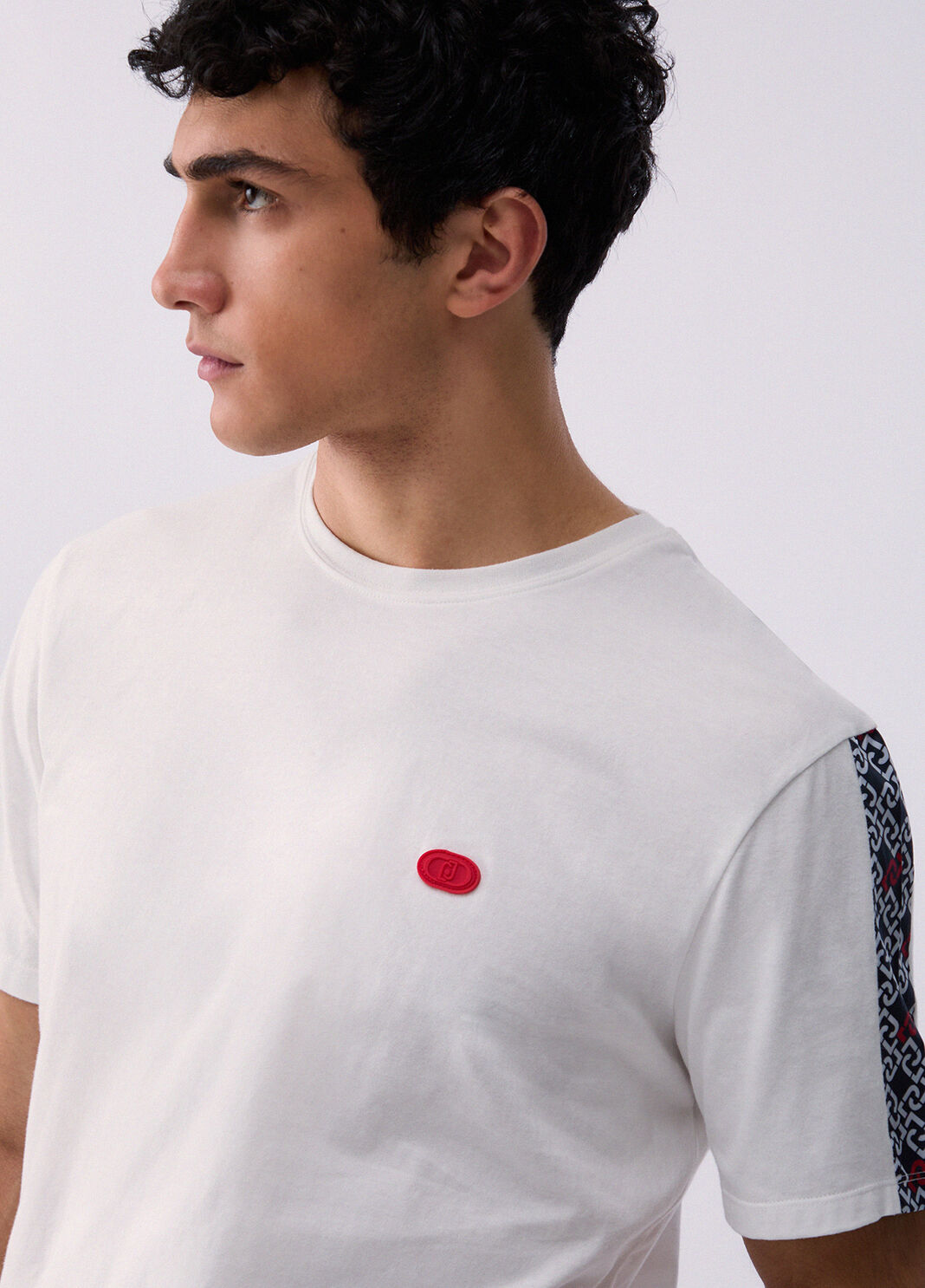 T-shirt with printed insert blue Liu Jo - large image number 4