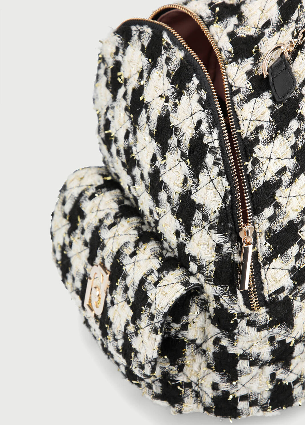 Houndstooth backpack Dogstooth check Liu Jo - large image number 3