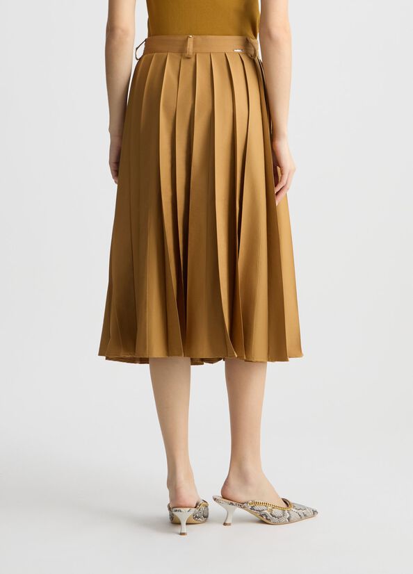 Pleated nylon skirt sand Liu Jo - large image number 1