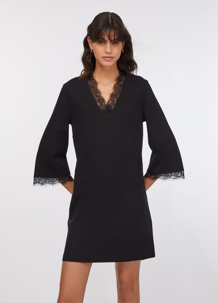 Short dress with lace details black Liu Jo - medium