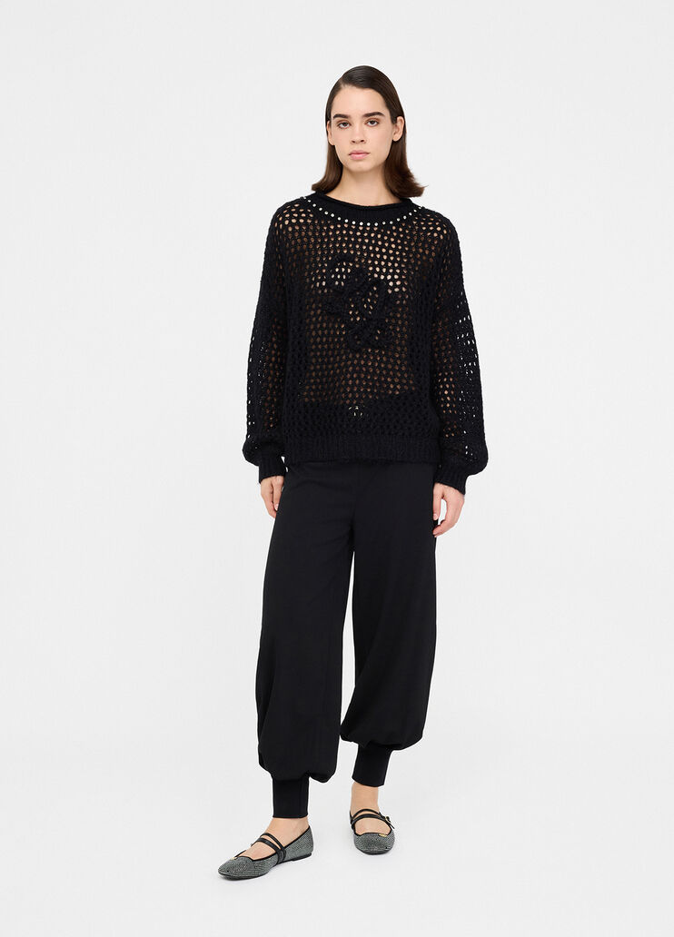 Pantalon large avec ceinture noir Liu Jo - medium Pantalon large avec ceinture noir Liu Jo - medium