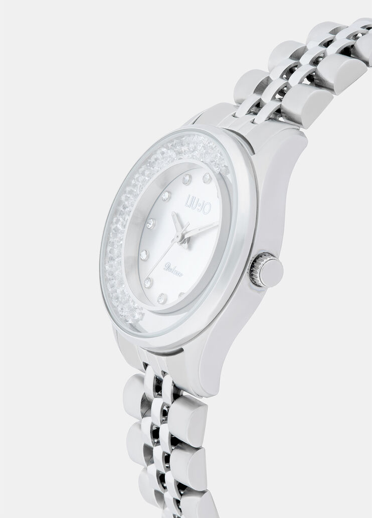 Steel watch with diamantés silver Liu Jo - medium