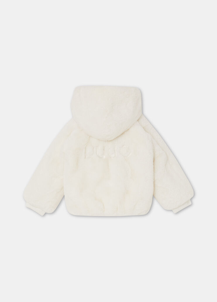 Teddy jacket white Liu Jo - large image number 4 Teddy jacket white Liu Jo - large image number 4