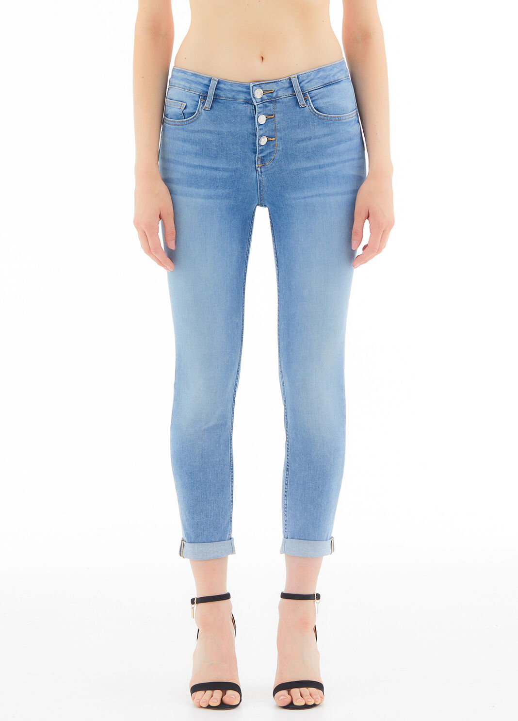 High-rise skinny jeans blue denim Liu Jo - large image number 0