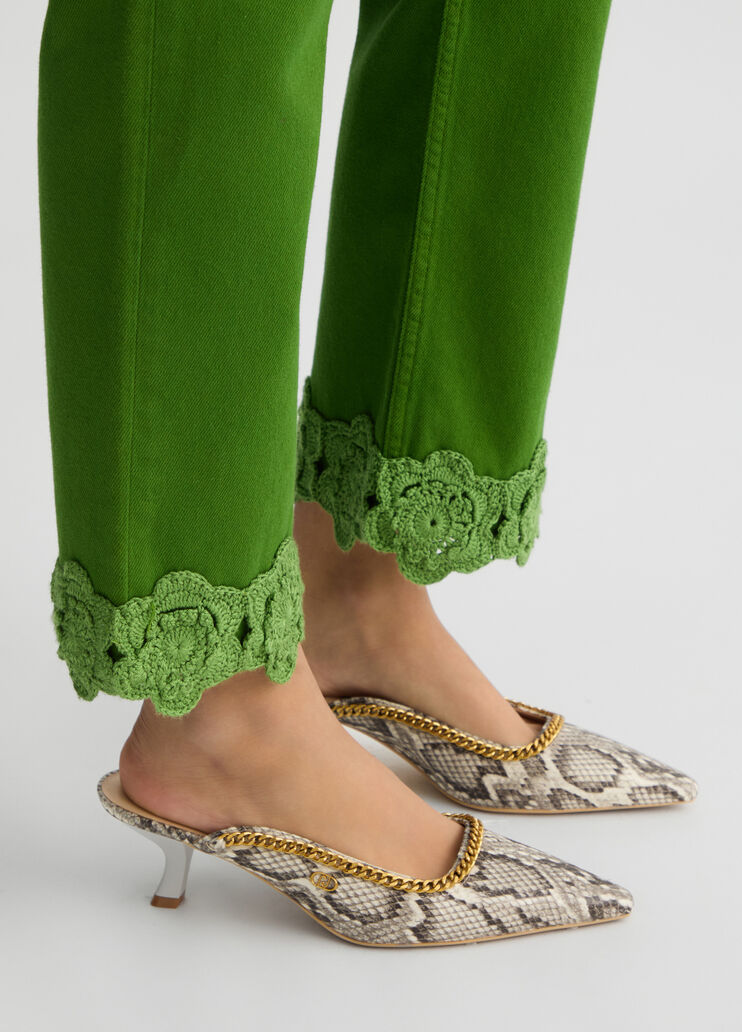 Straight-leg jeans green Liu Jo - large image number 3 Straight-leg jeans green Liu Jo - large image number 3