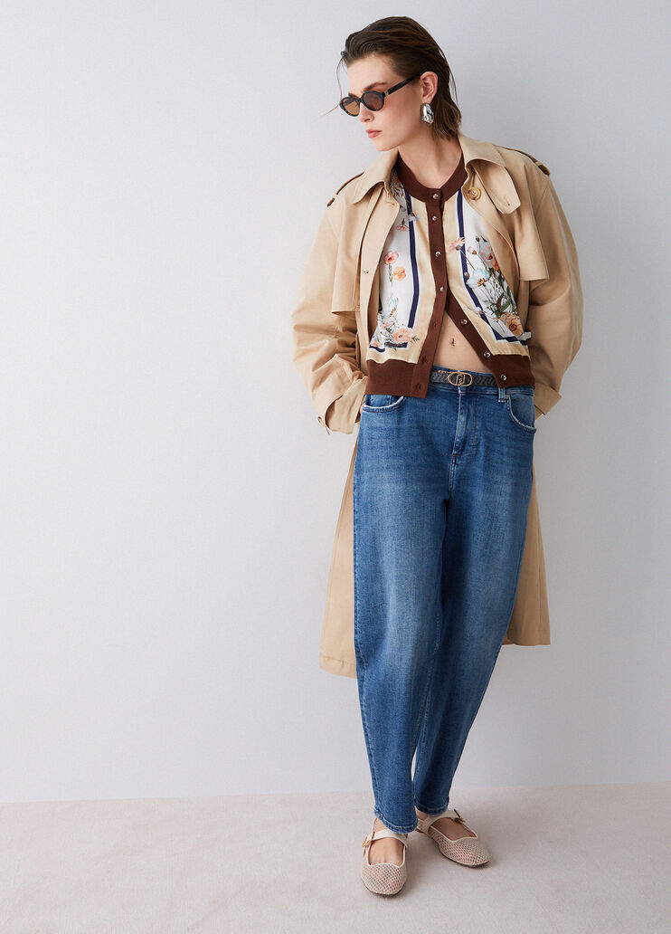 Vaqueros boyfriend denim azul Liu Jo - medium