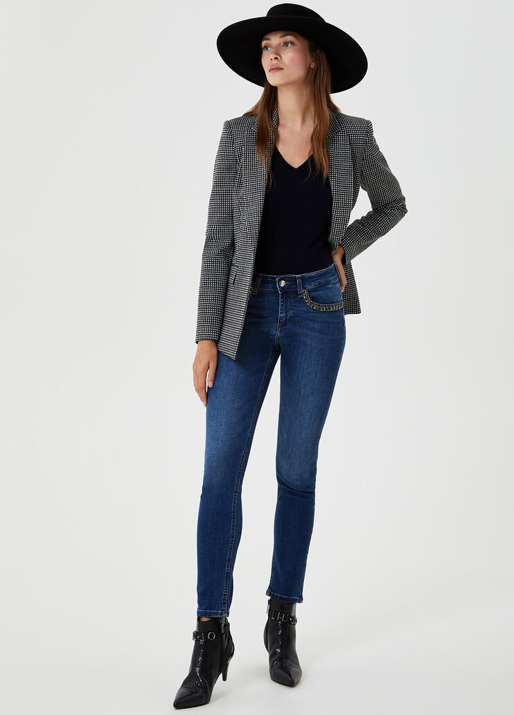 Jumper with puff sleeves Dark blue Liu Jo - large image number 3