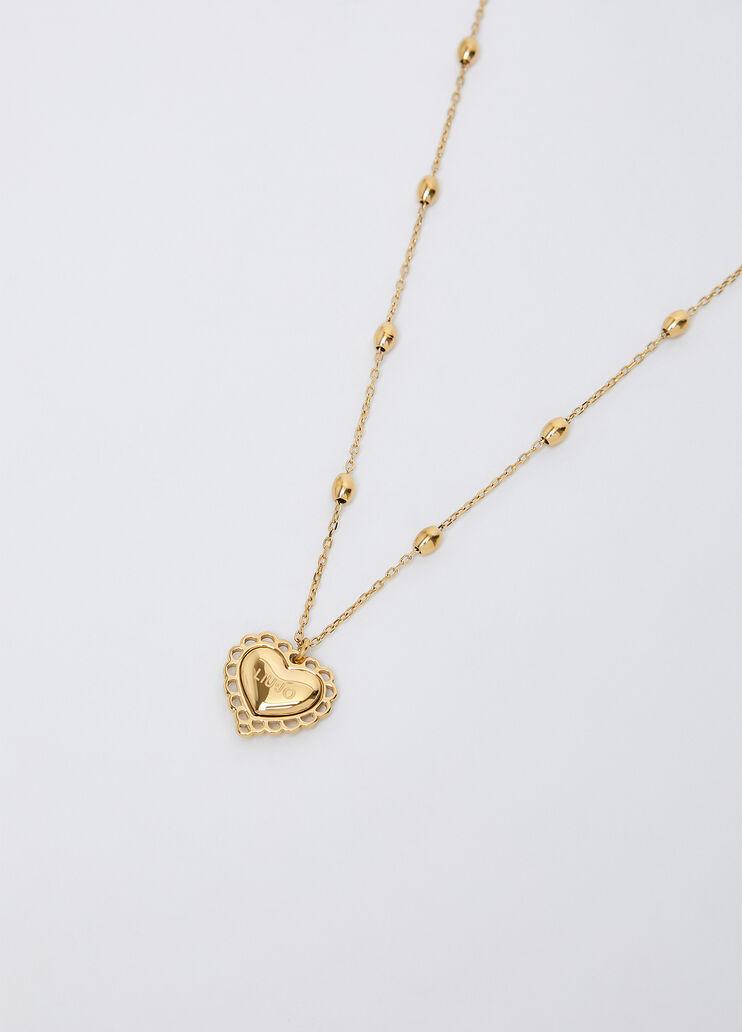 Necklace with Heart and Cross gold Liu Jo - medium