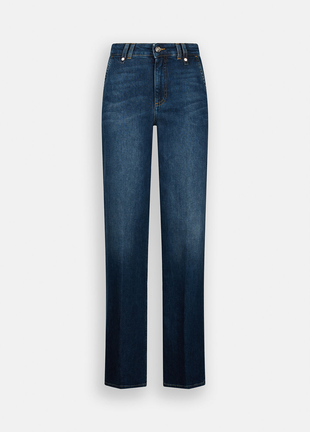 High-rise flared jeans light blue denim Liu Jo - large image number 6