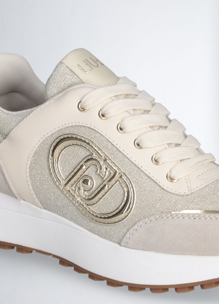 Beige lurex sneakers beige Liu Jo - large image number 5 Beige lurex sneakers beige Liu Jo - large image number 5
