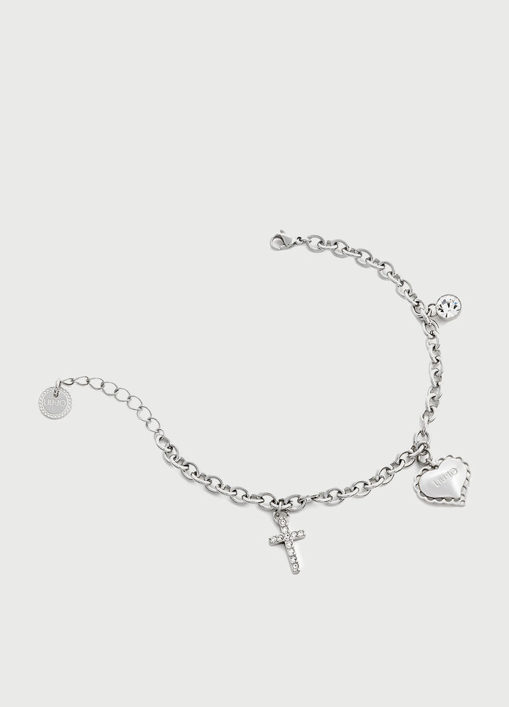 Bracelet with heart and cross Steel Liu Jo - large image number 0