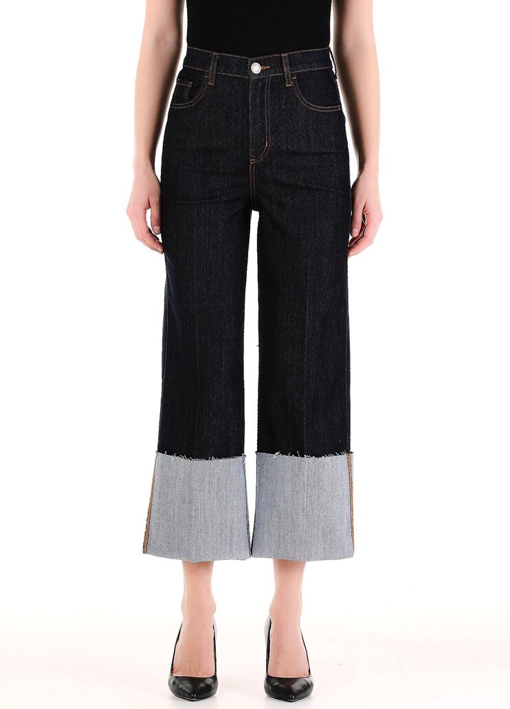 High-rise cropped jeans dark wash Liu Jo - large image number 0 High-rise cropped jeans dark wash Liu Jo - large image number 0