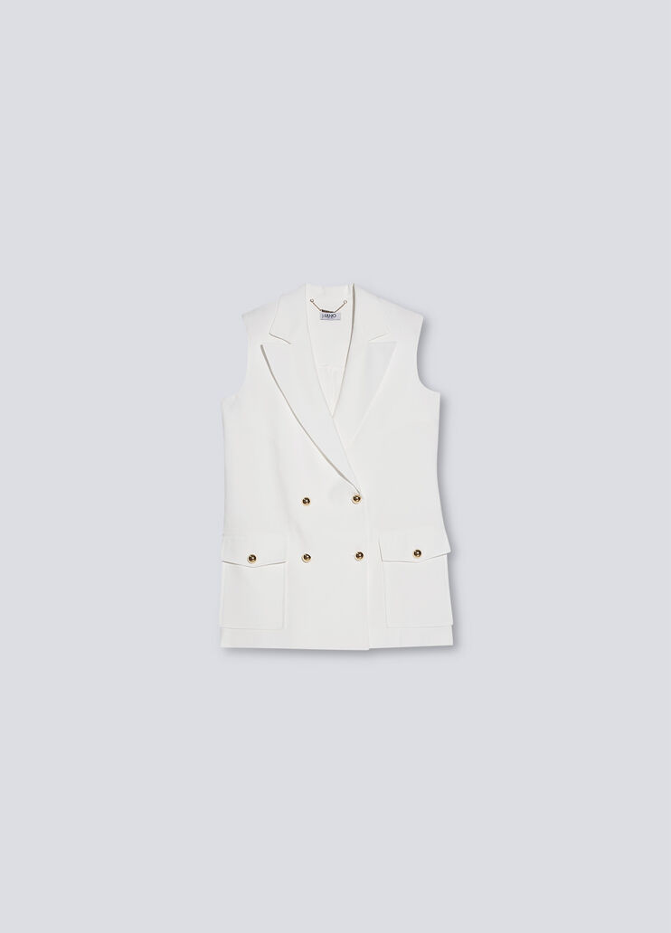 Tailored Gilet white Liu Jo - large image number 4