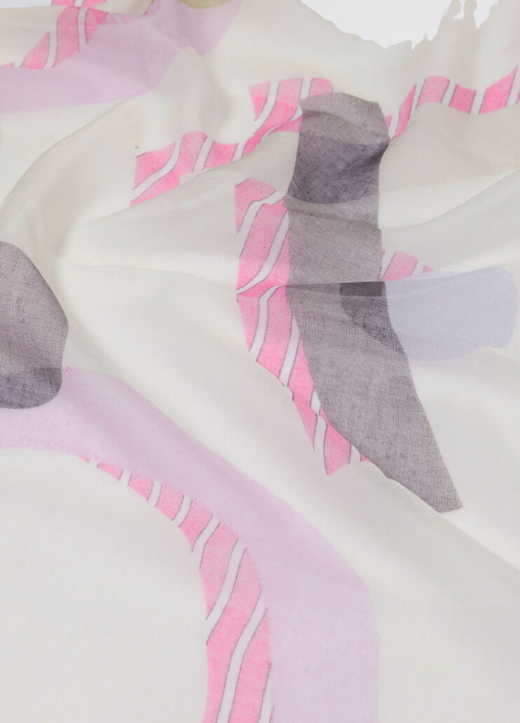 Shawl with print pink Liu Jo - large image number 3 Shawl with print pink Liu Jo - large image number 3