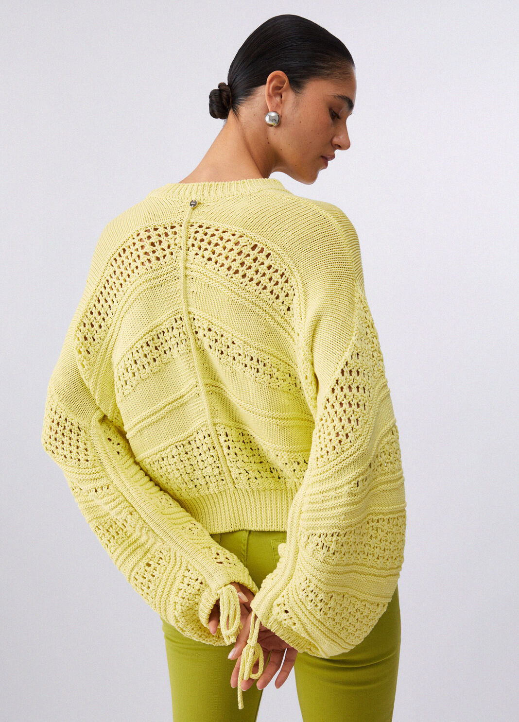 Maglia in crochet giallo Liu Jo - large image number 1