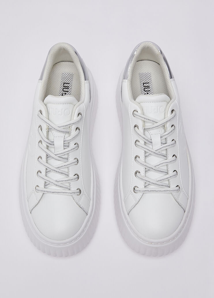 Leather platform sneakers white Liu Jo - medium