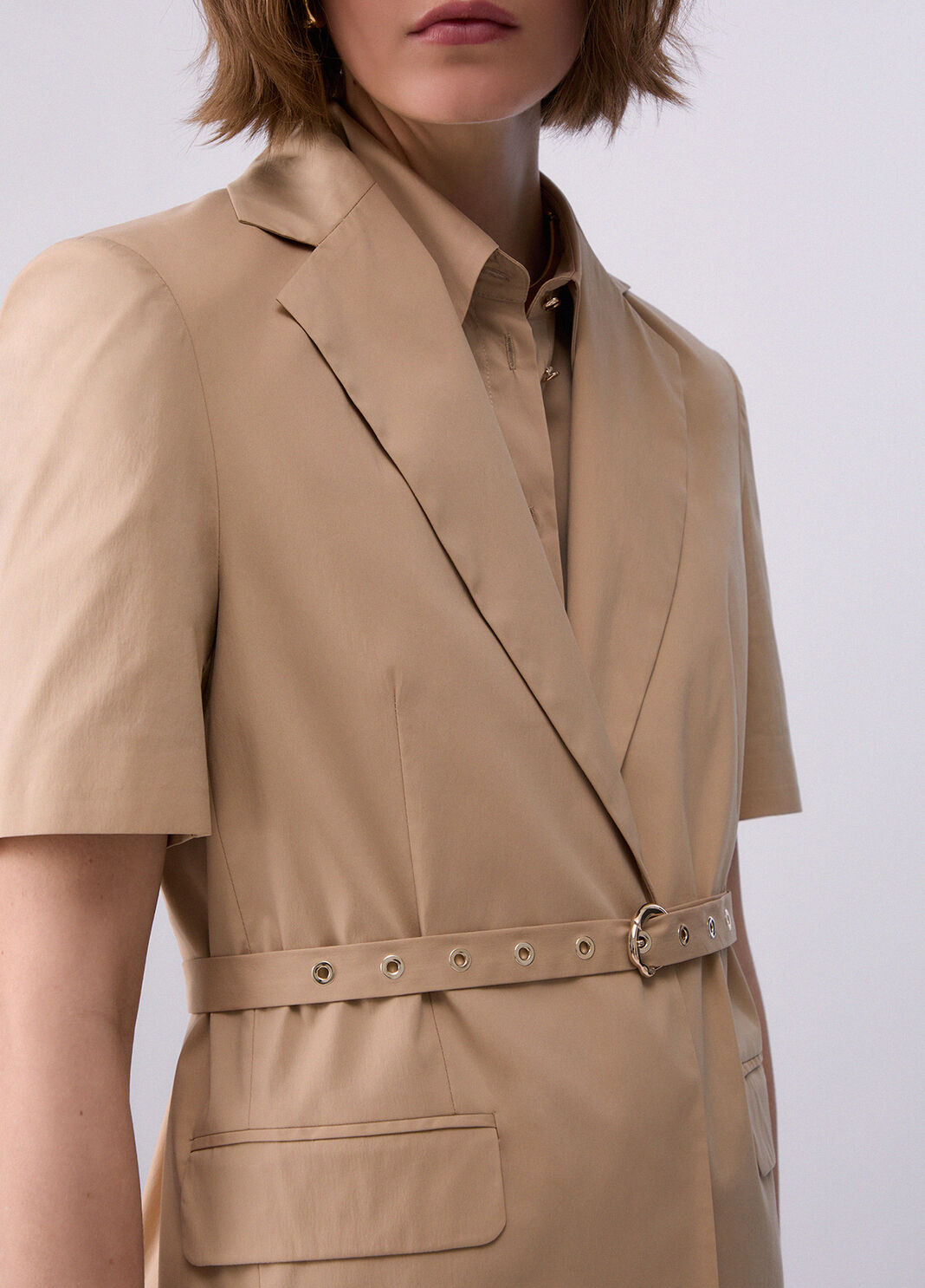 Blazer with belt cappuccino Liu Jo - large image number 4