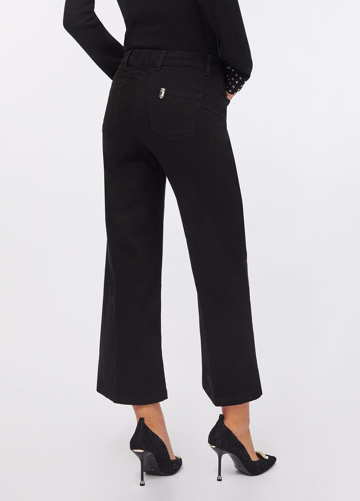 Liu Jo Better cropped flared jeans black denim Liu Jo - large image number 1