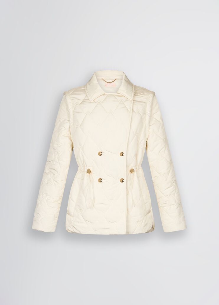 Quilted nylon coat white Liu Jo - large image number 6 Quilted nylon coat white Liu Jo - large image number 6