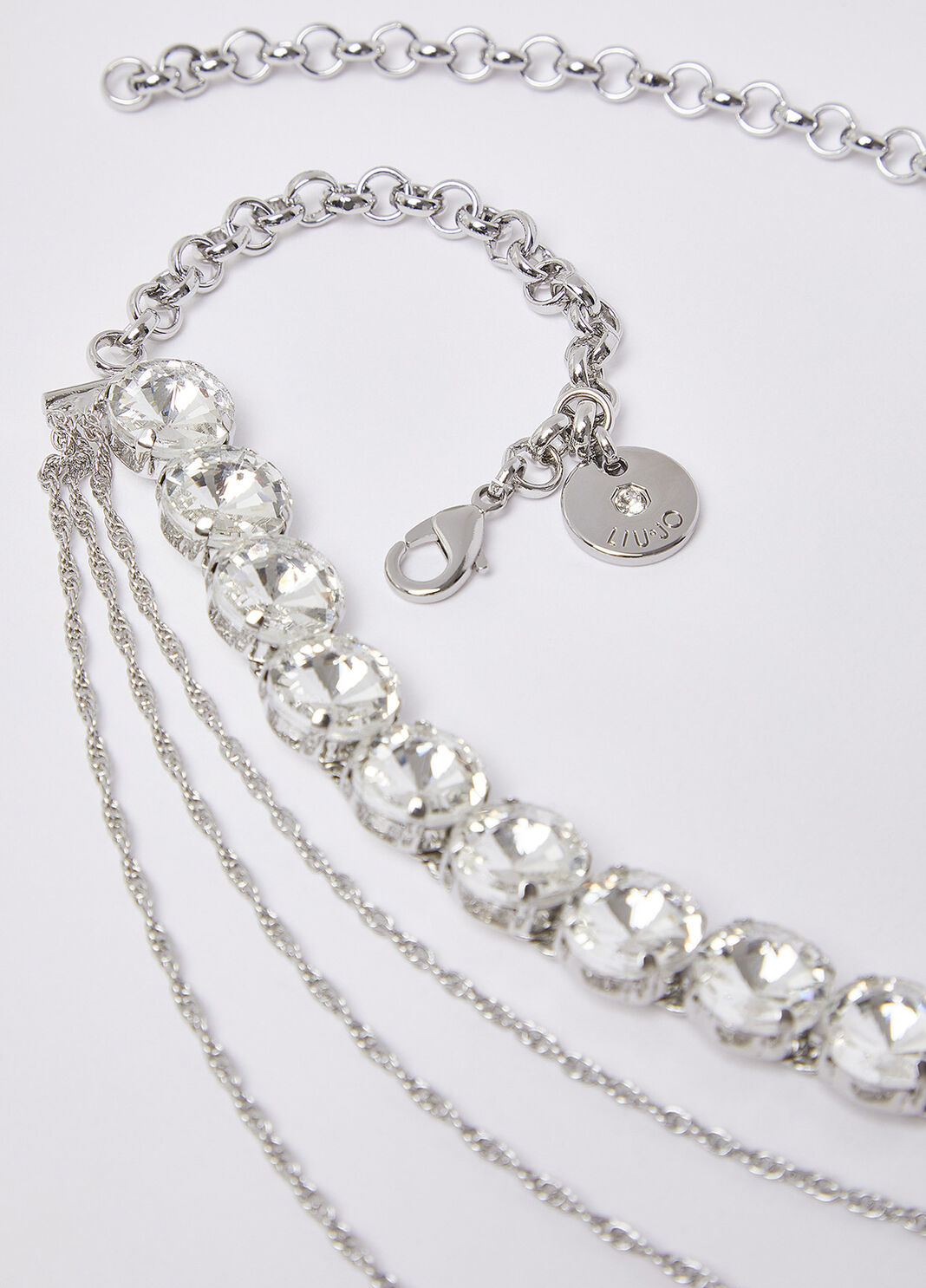 Belt with precious stones silver tone Liu Jo - large image number 3