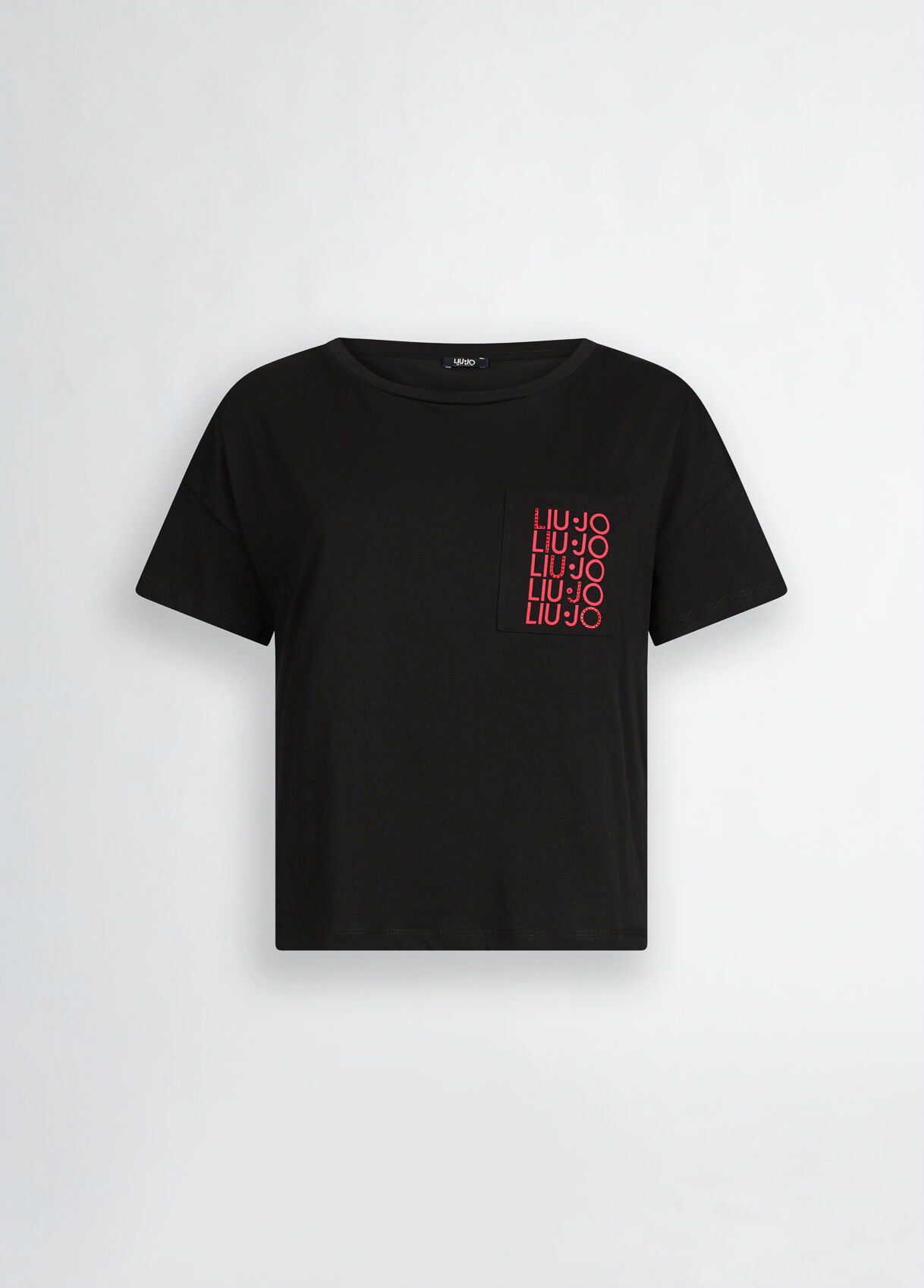 T-shirt with logo colour black | Liu Jo