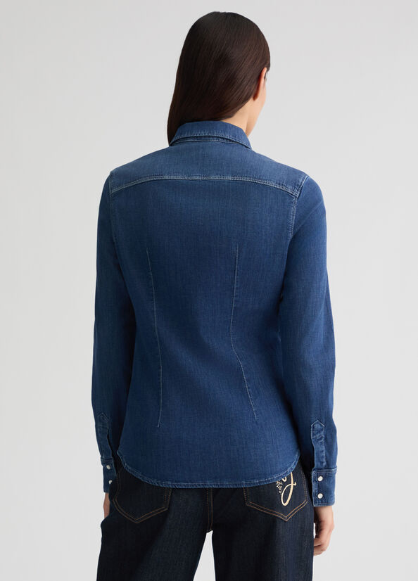 Jeanshemd Denimblau Liu Jo - large image number 1