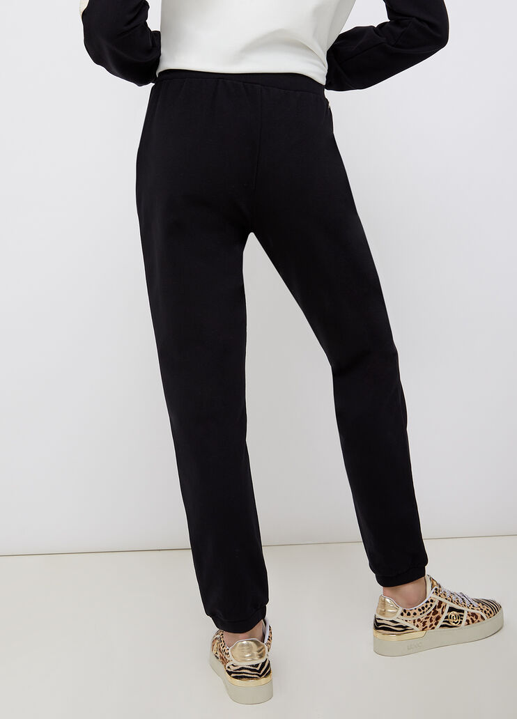 Fleece trousers black Liu Jo - large image number 1 Fleece trousers black Liu Jo - large image number 1