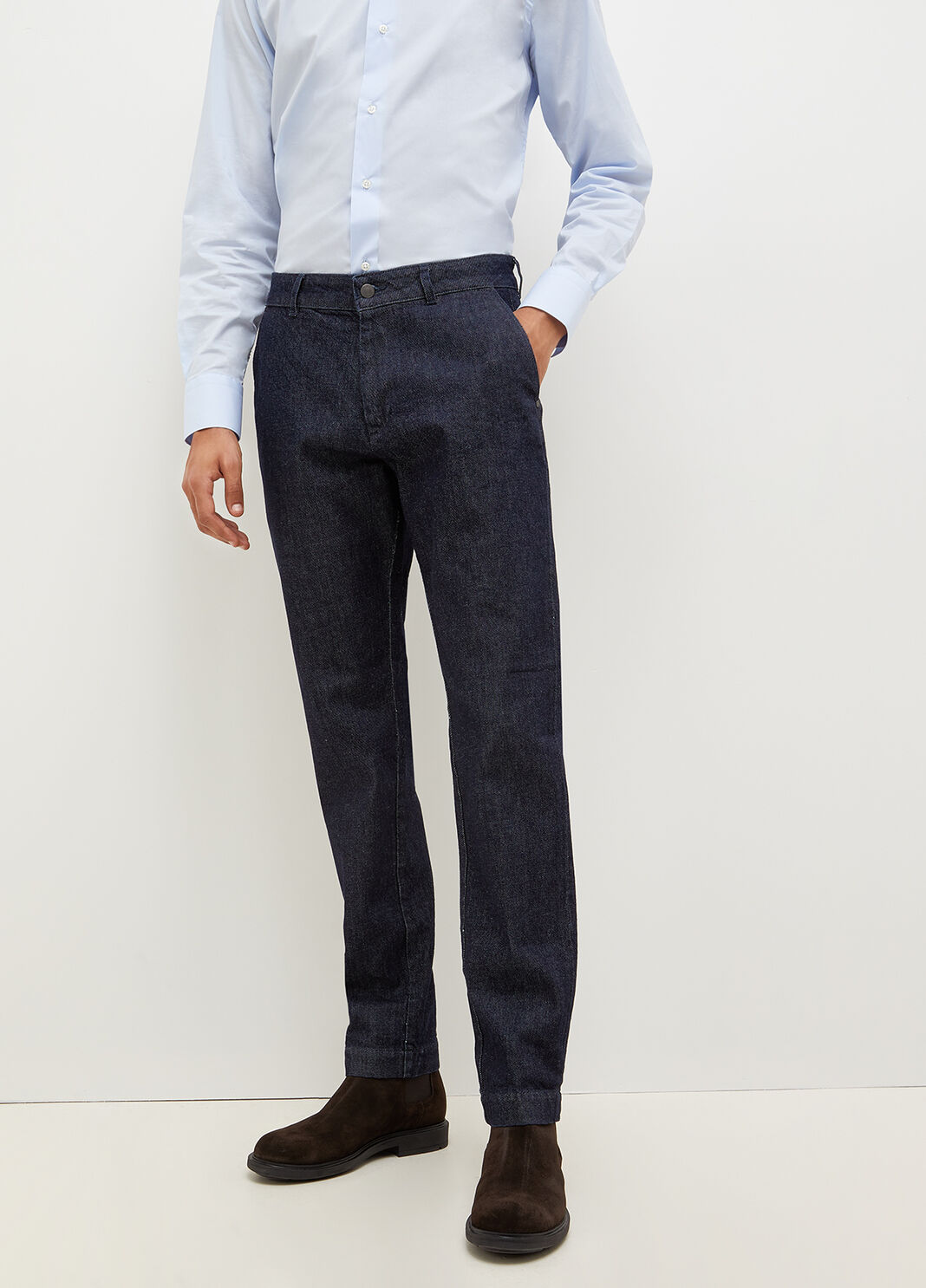 Jean coupe r&eacute;guli&egrave;re bleu fonc&eacute; Liu Jo - large image number 0