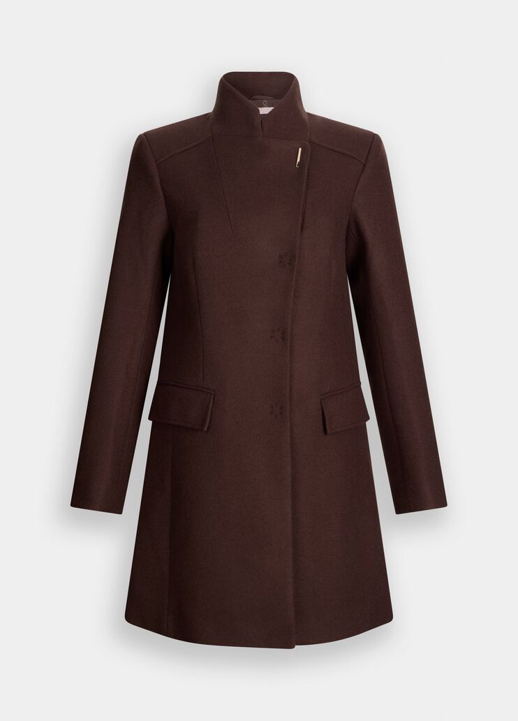 Double cloth coat chocolate Liu Jo - large image number 6  Double cloth coat chocolate Liu Jo - large image number 6
