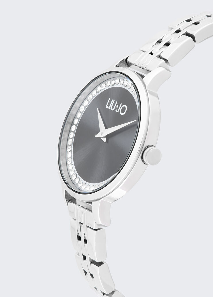 Steel watch with diamantés black Liu Jo - large image number 3 Steel watch with diamantés black Liu Jo - large image number 3