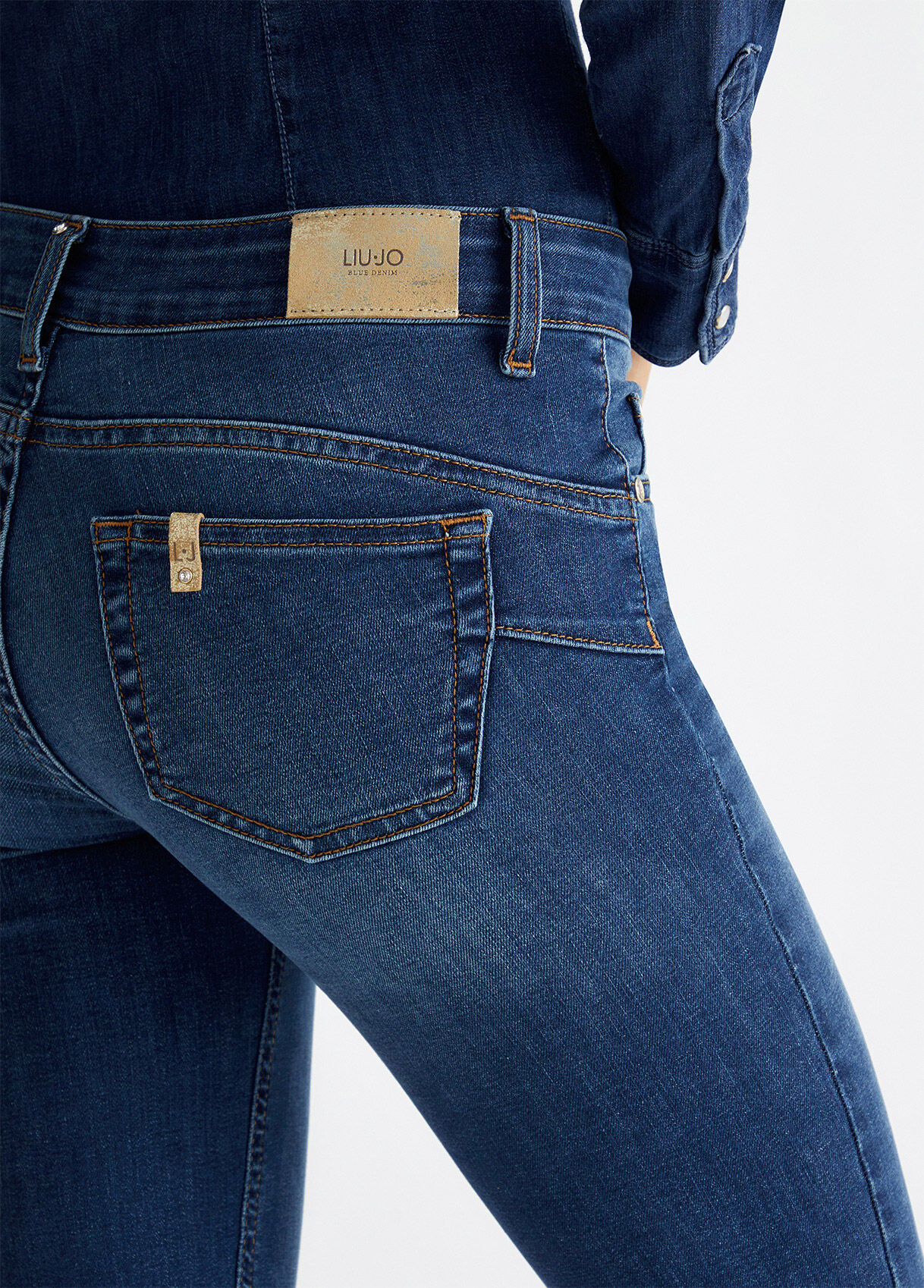 Bottom Up slim fit jeans colour blue denim Liu Jo