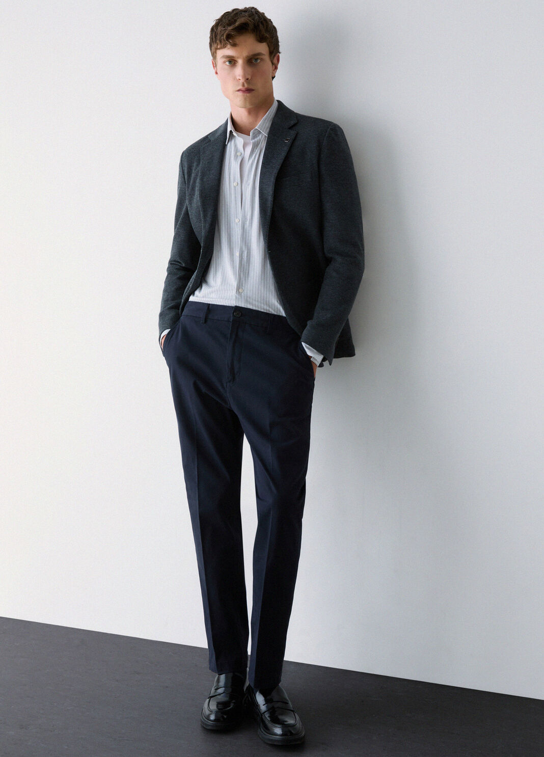 Chino trousers regular fit dark blue Liu Jo - large image number 2