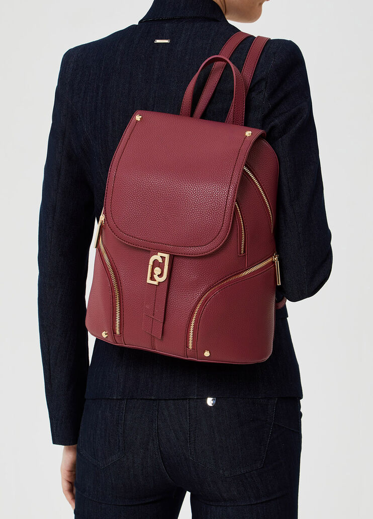Backpack with logo Raspberry Liu Jo - large image number 1