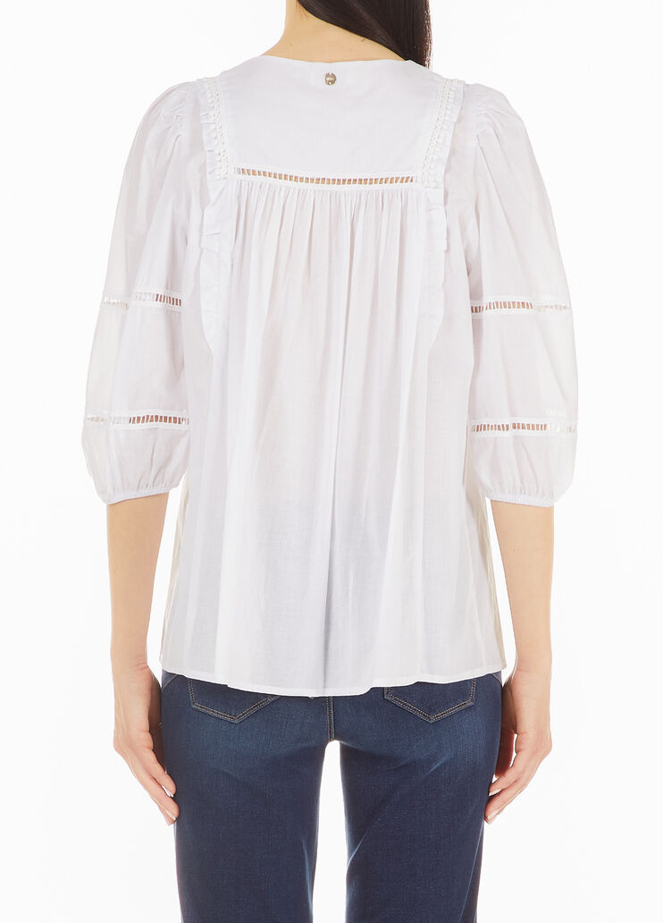 Blouse with openwork embroidery  Liu Jo - large image number 1 Blouse with openwork embroidery  Liu Jo - large image number 1