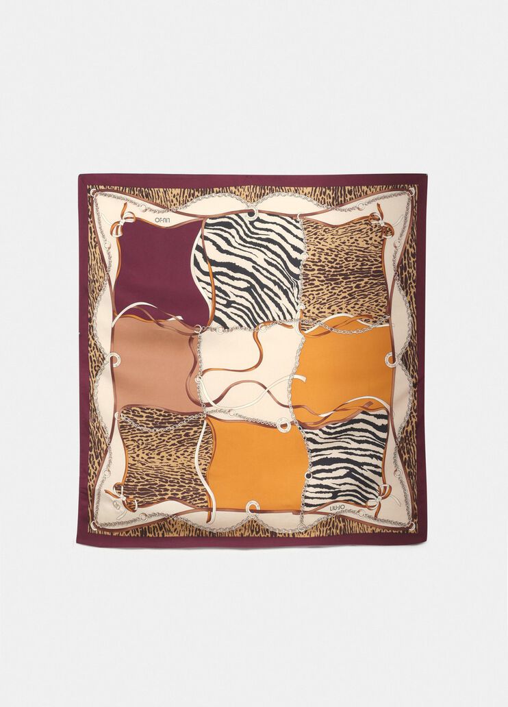 Printed foulard natural Liu Jo - large image number 2 Printed foulard natural Liu Jo - large image number 2