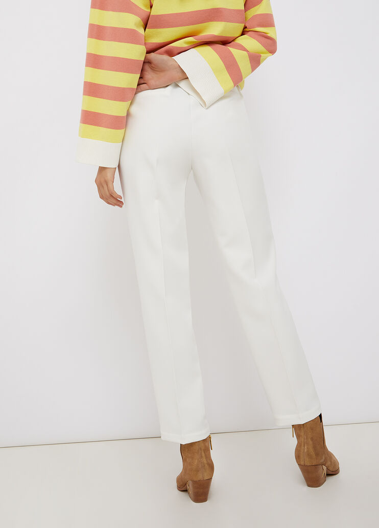 Chinos with belt white wool Liu Jo - large image number 1