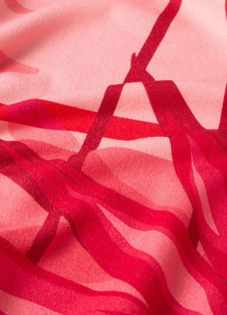 Beach towel with palm print pink Liu Jo - large image number 3