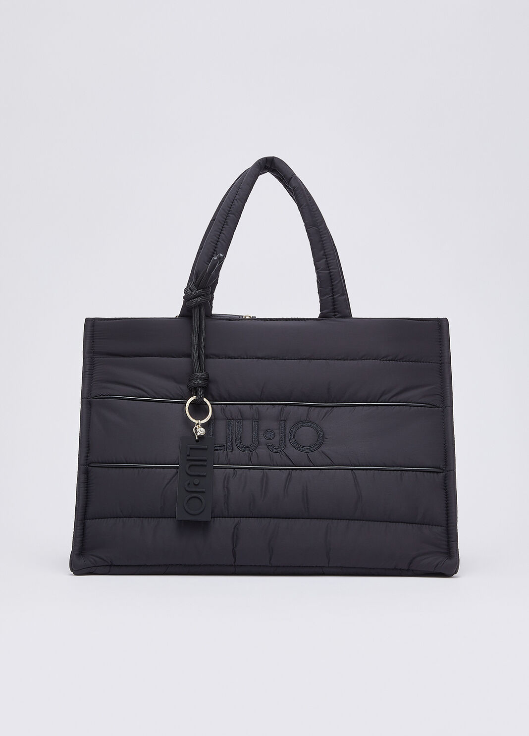 Bag tote large in nylon padded black Liu Jo - large image number 1