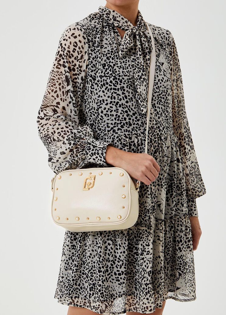 Crossbody bag with pearls champagne Liu Jo - large image number 1