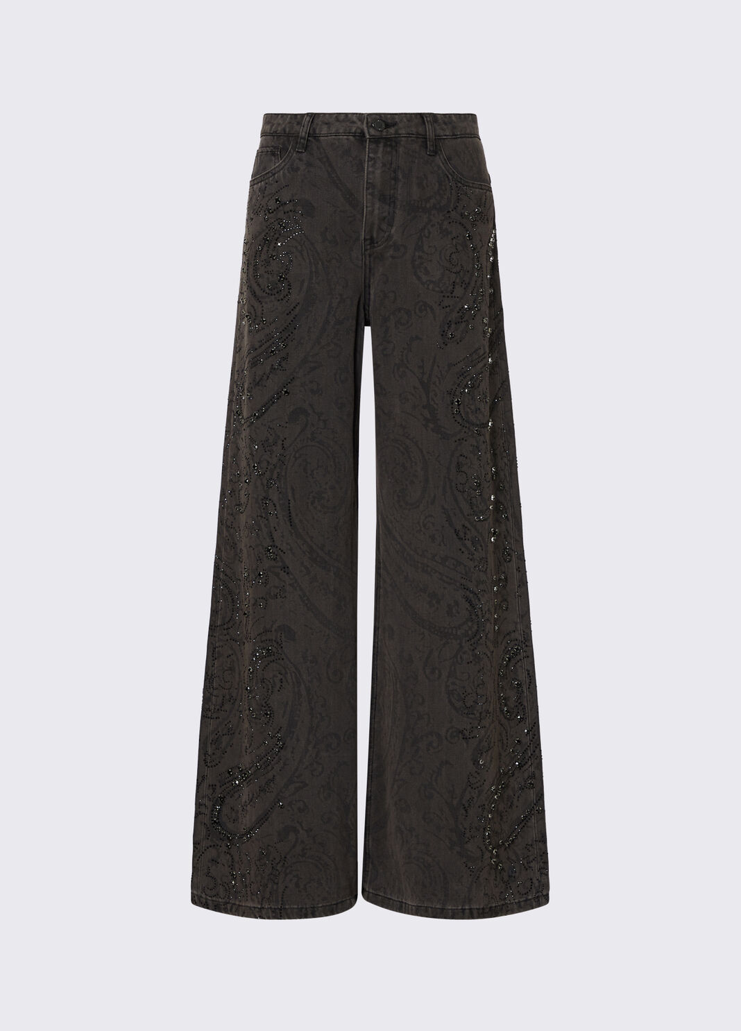 Flared jeans with gemstones black denim Liu Jo - large image number 6