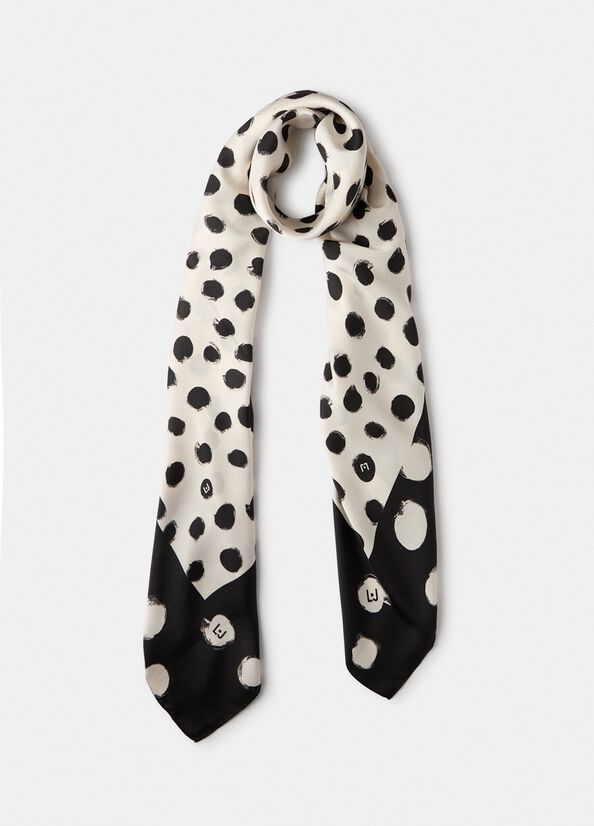 Foulard with polka-dot print white polka dot Liu Jo - medium
