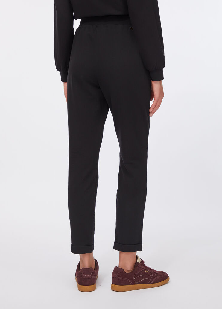 Fleece jogging pants black Liu Jo - large image number 1