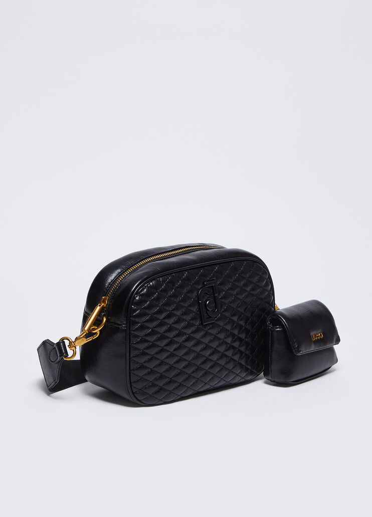 Sac à bandoulière format moyen matelassé noir Liu Jo - medium Sac à bandoulière format moyen matelassé noir Liu Jo - medium