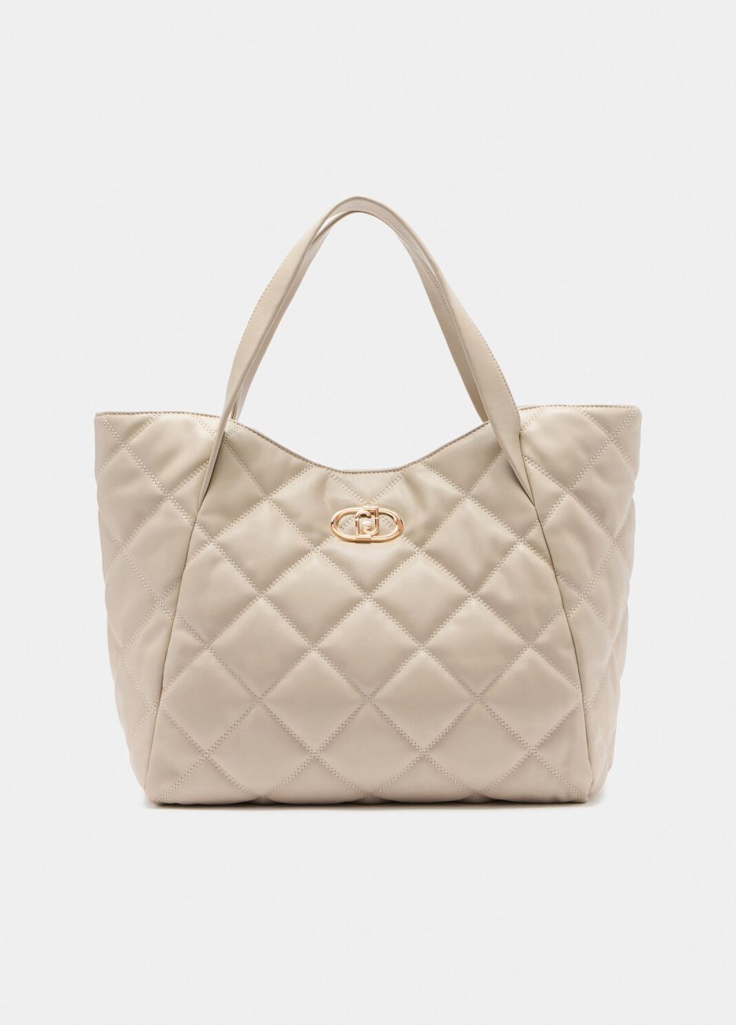 Sac fourre-tout grand format matelass&eacute; beige Liu Jo - large image number 0