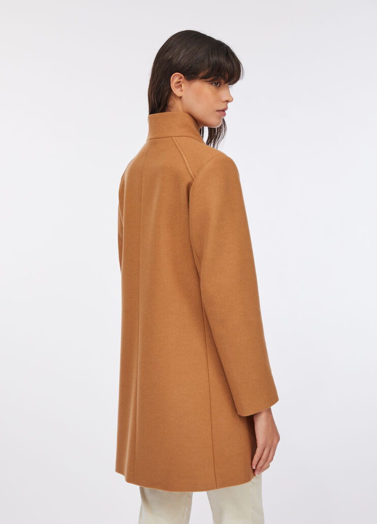 Mantel aus doppellagigem Tuch Beige Liu Jo - large image number 1