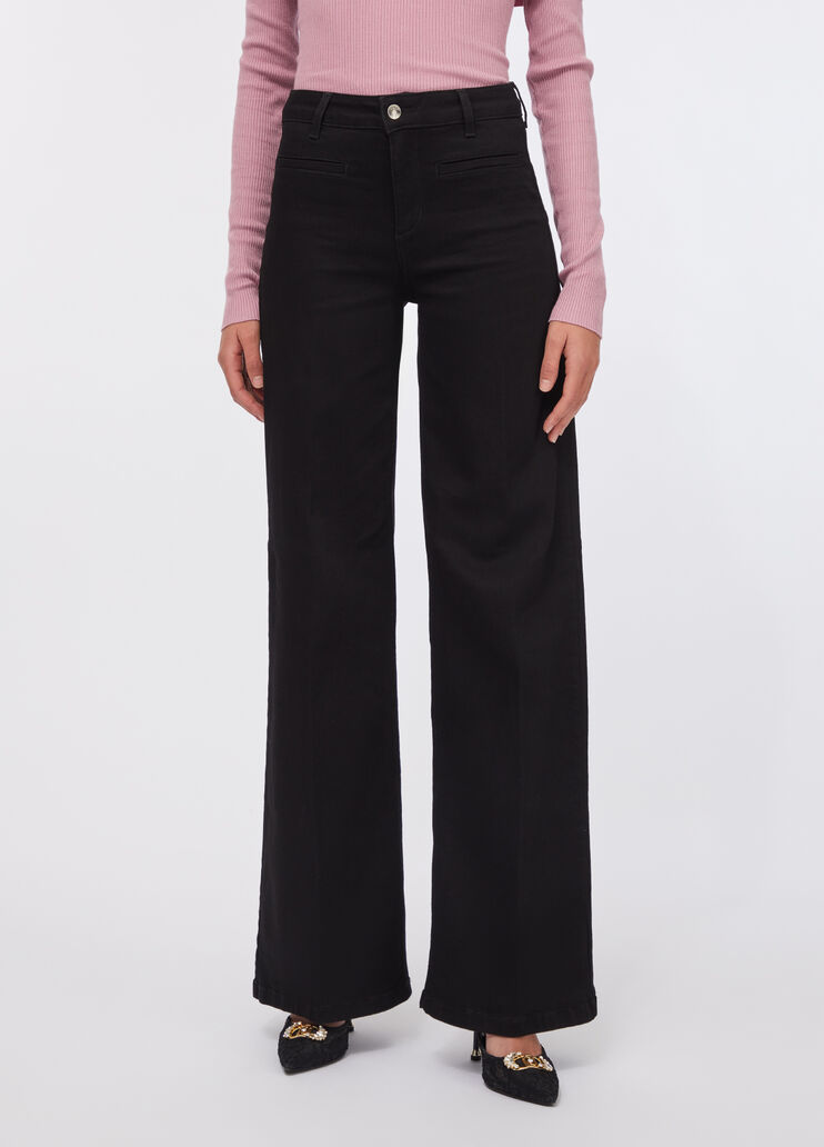 Vaqueros acampanados Liu Jo Better denim negro Liu Jo - medium
