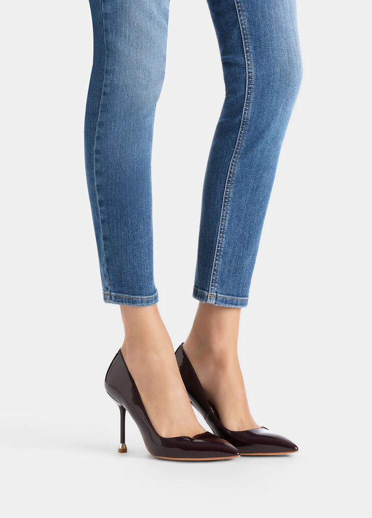 Лакированные туфли-лодочки темно-винный Liu Jo - large image number 0