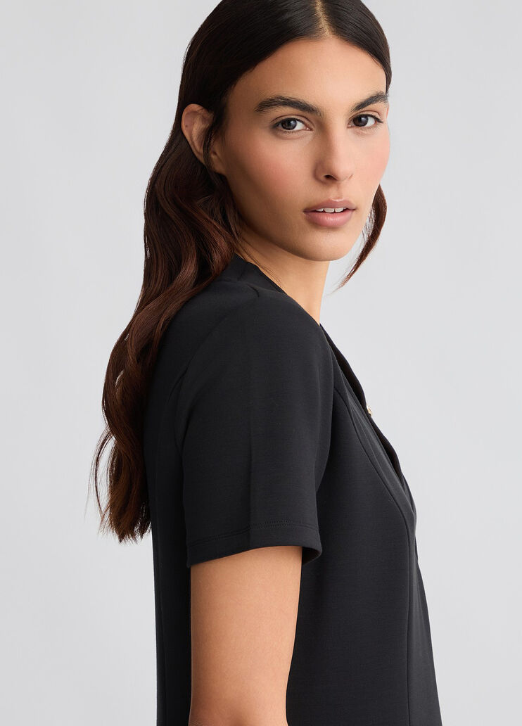 Short scuba dress black Liu Jo - large image number 3 Short scuba dress black Liu Jo - large image number 3