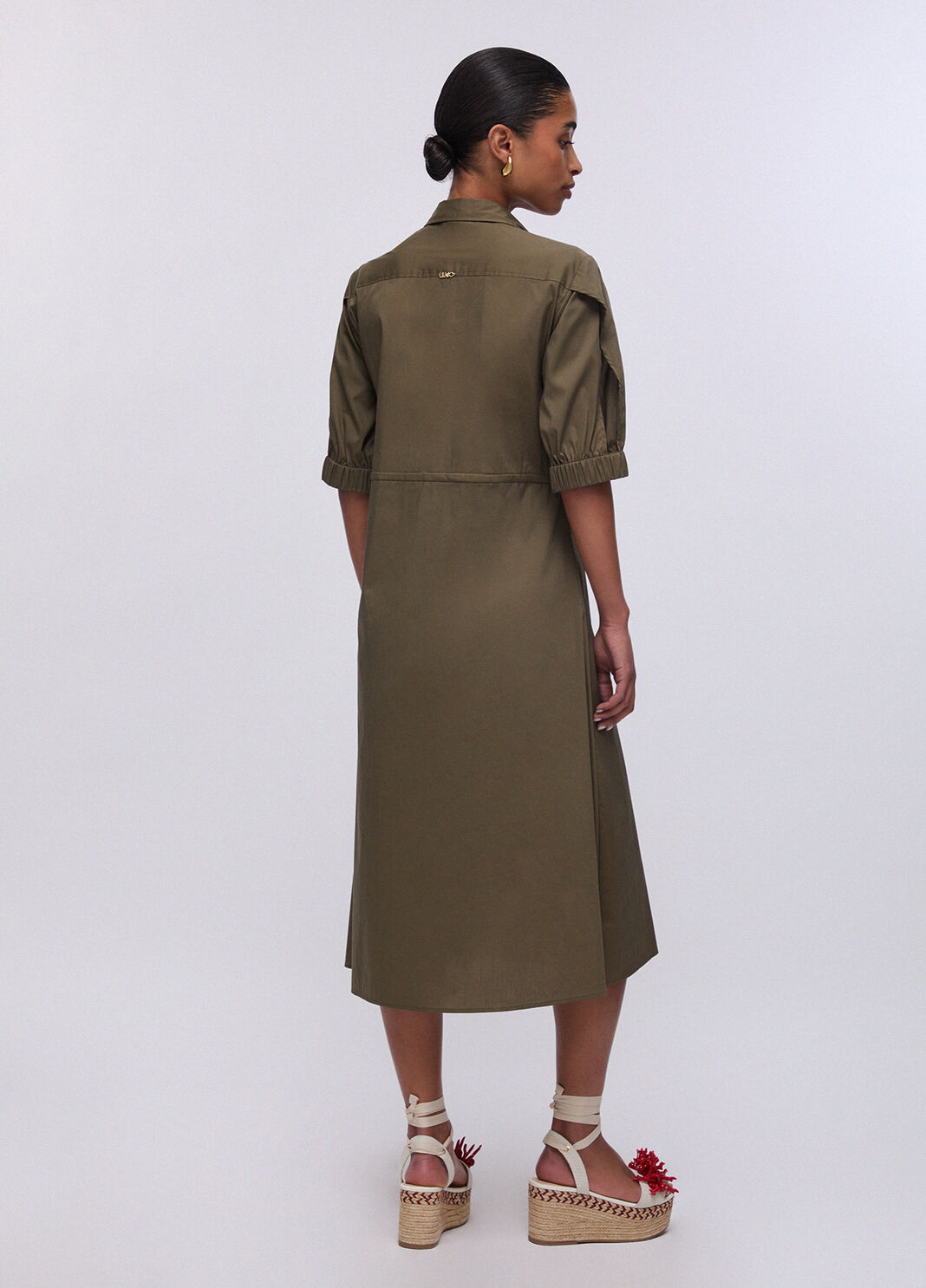 Midi-Hemdblusenkleid Gr&uuml;n Liu Jo - large image number 1