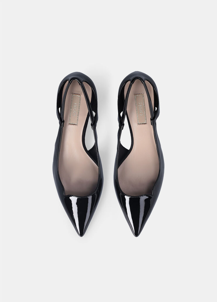 Escarpins en vernis avec découpe noir Liu Jo - large image number 4